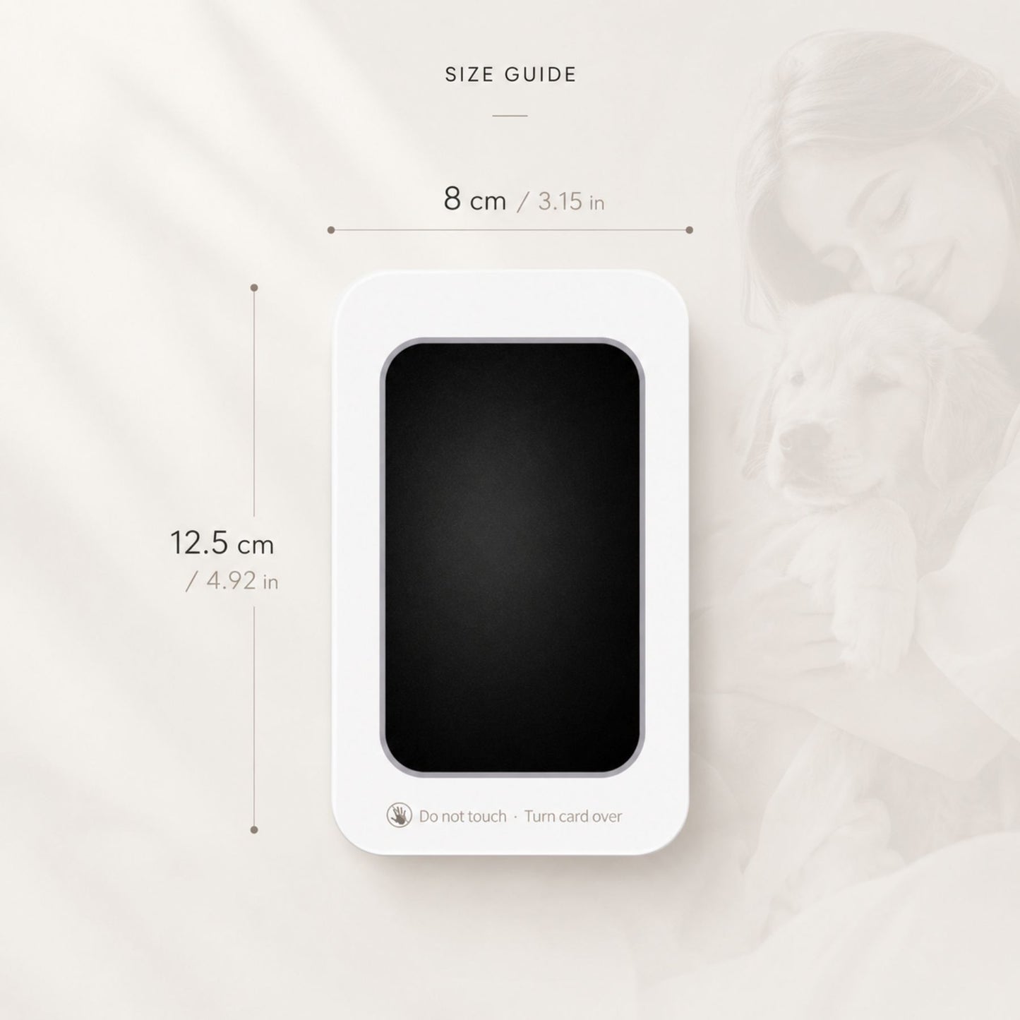 Clean Touch Pet Paw Print Ink Pad Kit for Dogs and Cats – Inkless Keepsake Impression Pad, Black