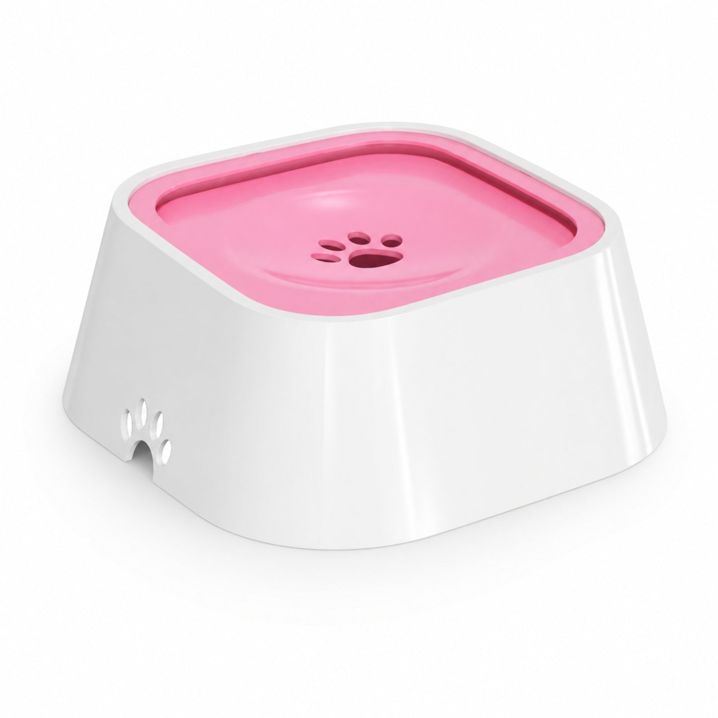 Pet Floating Water Bowl for Dogs & Cats – Anti Spill Slow Drinking Water Dispenser with Filter