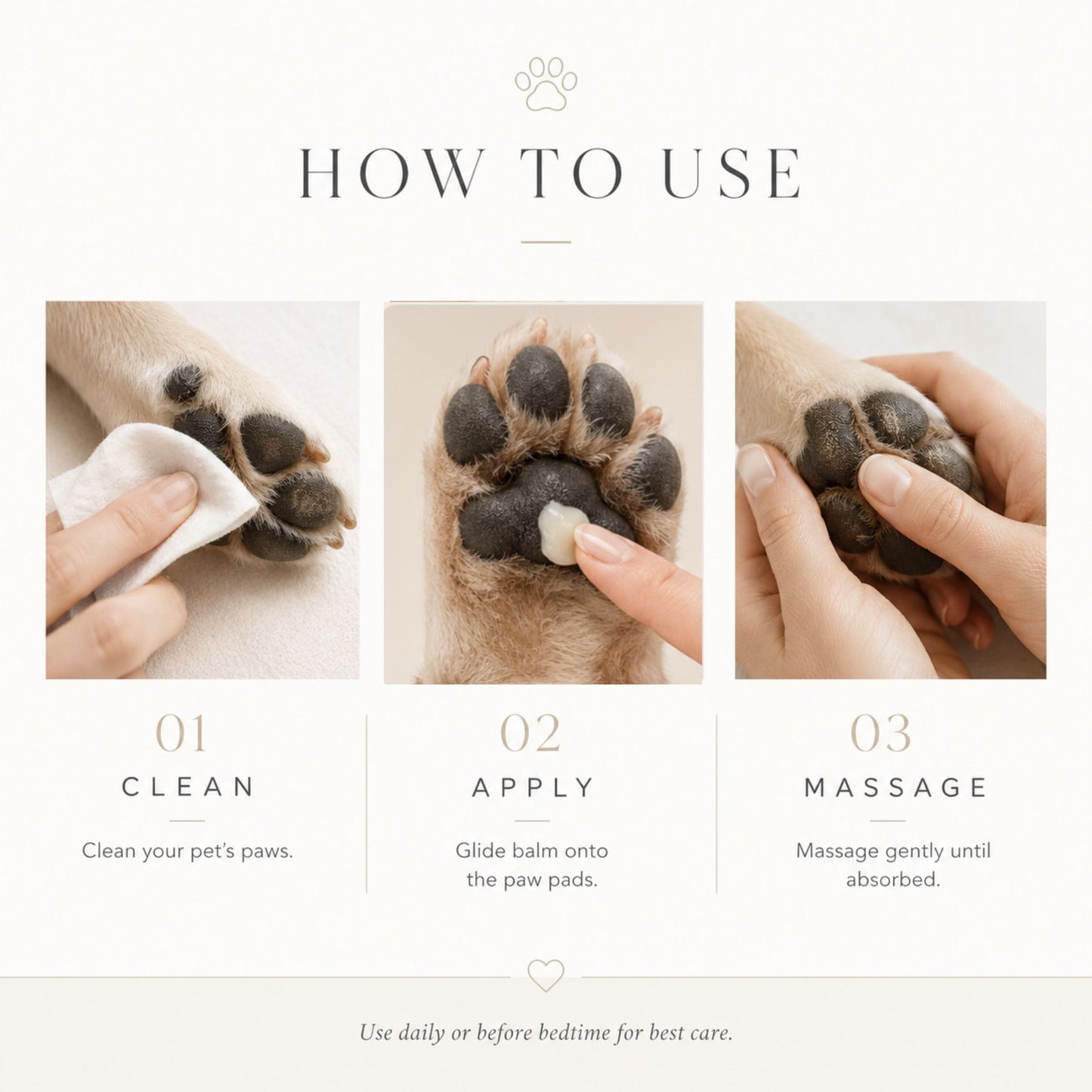 Pet Nose & Paw Balm Stick for Dogs and Cats, 45g Moisturizing Paw Pad and Nose Care Balm
