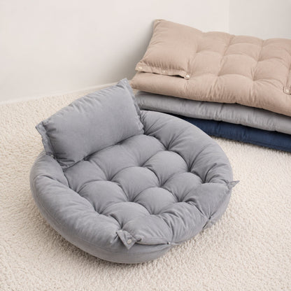3-in-1 Convertible Plush Pet Bed for Dogs & Cats – Foldable Cushion, Sofa & Sleeping Mat
