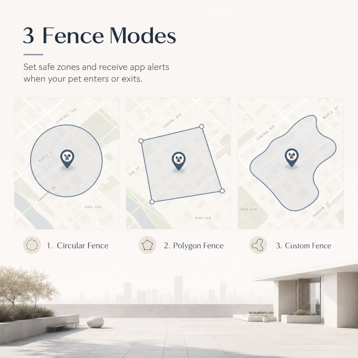 4G GPS Pet Tracker Collar with Mobile App, Real-Time Location Device for Dogs and Cats