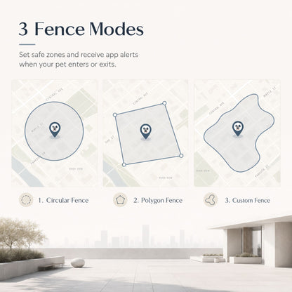 4G GPS Pet Tracker Collar with Mobile App, Real-Time Location Device for Dogs and Cats