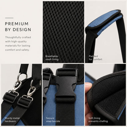 Adjustable Full-Body Dog Lift Support Harness with Shoulder Strap