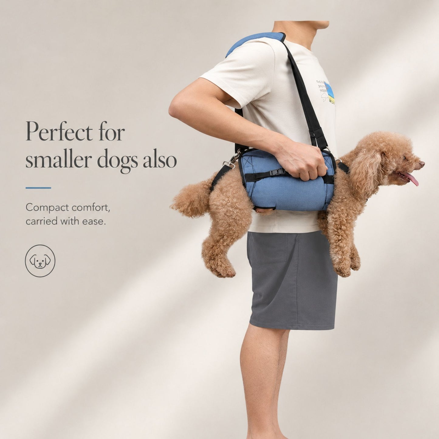 Adjustable Full-Body Dog Lift Support Harness with Shoulder Strap
