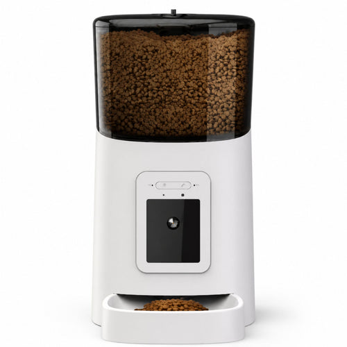 Automatic Smart Pet Feeder for Cats & Dogs with WiFi App Control, Timed Meals, Portion Scheduling and Voice Recording
