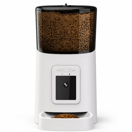 Automatic Smart Pet Feeder for Cats & Dogs with WiFi App Control, Timed Meals, Portion Scheduling and Voice Recording