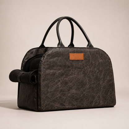 Eco-Friendly Brown Pet Car Seat Carrier Bag for Small Dogs and Cats with Dupont Paper Material and Detachable Cushion