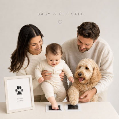 Clean Touch Pet Paw Print Ink Pad Kit for Dogs and Cats – Inkless Keepsake Impression Pad, Black