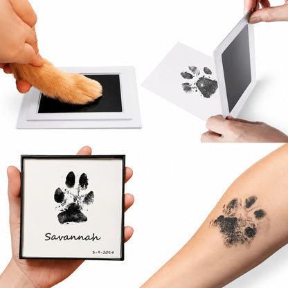Clean Touch Pet Paw Print Ink Pad Kit for Dogs and Cats – Inkless Keepsake Impression Pad, Black