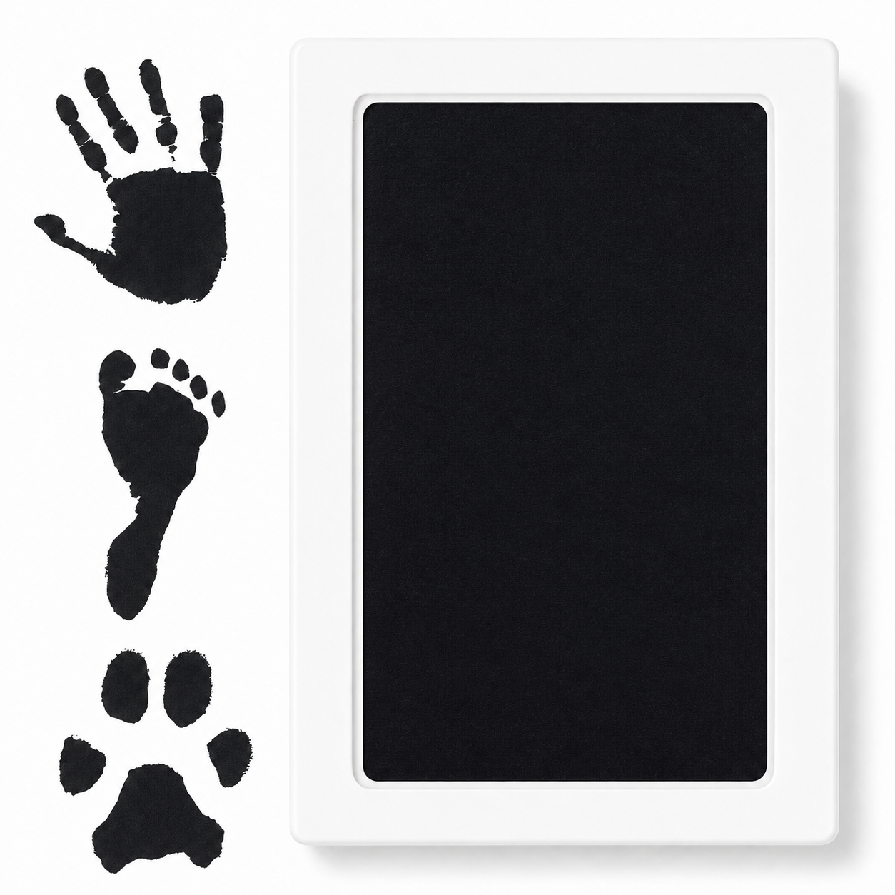 Clean Touch Pet Paw Print Ink Pad Kit for Dogs and Cats – Inkless Keepsake Impression Pad, Black