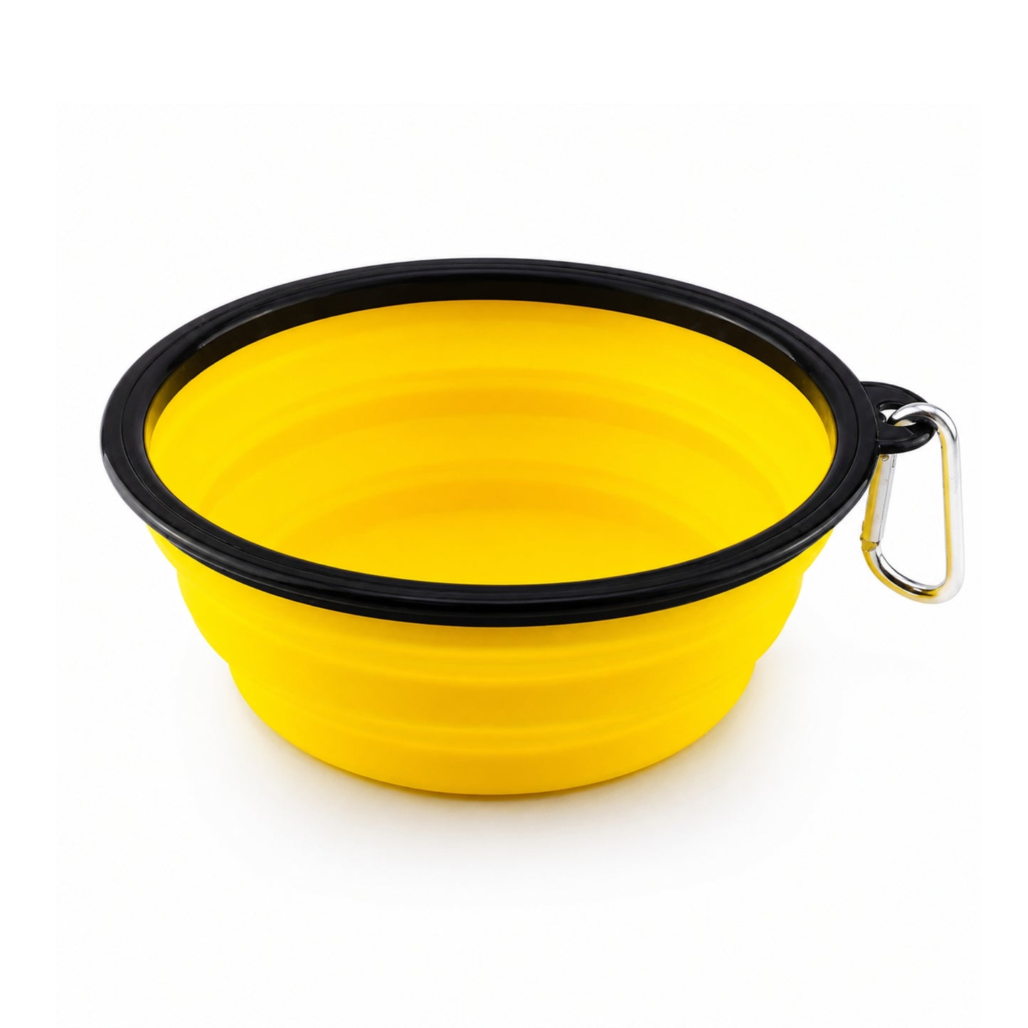 Collapsible Pet Travel Bowl for Dogs & Cats – Portable Silicone Water & Food Bowl with Carabiner