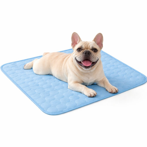 Cooling Pet Mat for Dogs and Cats – Breathable Summer Dog Cooling Pad, Lightweight Washable Pet Bed Mat for Indoor and Outdoor Use