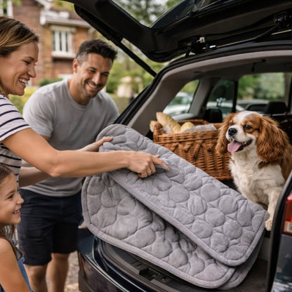 Cooling Pet Mat for Dogs and Cats – Breathable Summer Dog Cooling Pad, Lightweight Washable Pet Bed Mat for Indoor and Outdoor Use