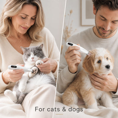 Cordless LED Pet Paw Hair Trimmer for Dogs and Cats – Precision Grooming Clipper