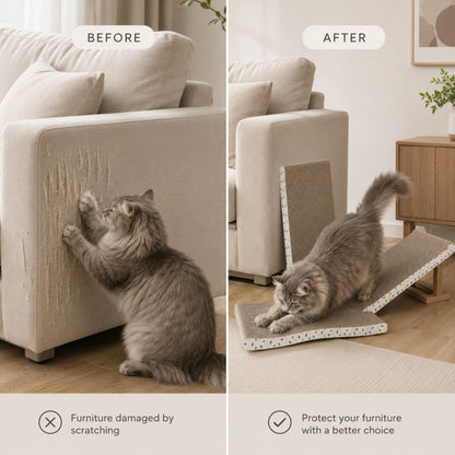 Corrugated Cardboard Cat Scratcher for Indoor Cats