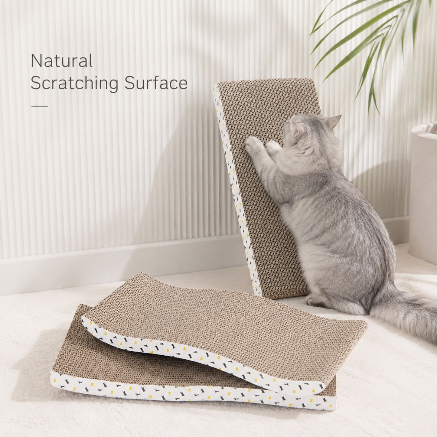 Corrugated Cardboard Cat Scratcher for Indoor Cats