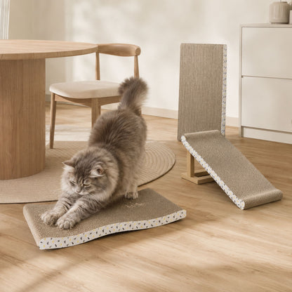 Corrugated Cardboard Cat Scratcher for Indoor Cats