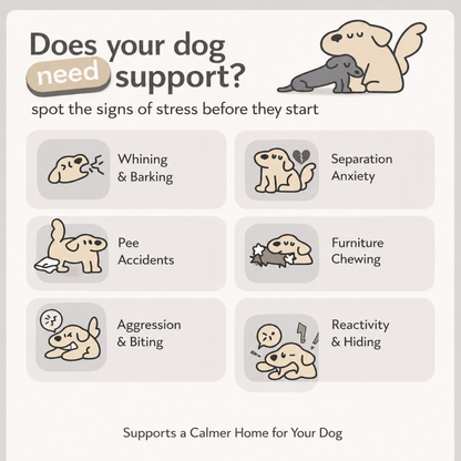 Dog Calming Plug-In Diffuser Set with 48 ml Soothing Liquid, Up to 30 Days of Comfort