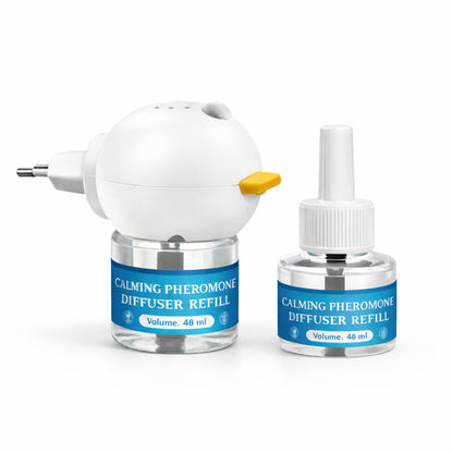 Dog Calming Plug-In Diffuser Set with 48 ml Soothing Liquid, Up to 30 Days of Comfort