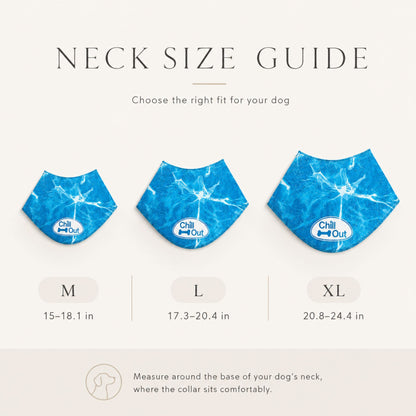 Dog Cooling Bandana Reusable Pet Cooling Scarf for Summer Walks, Outdoor Play & Warm Weather Comfort