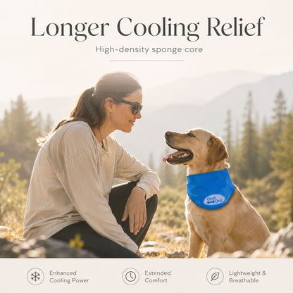 Dog Cooling Bandana Reusable Pet Cooling Scarf for Summer Walks, Outdoor Play & Warm Weather Comfort