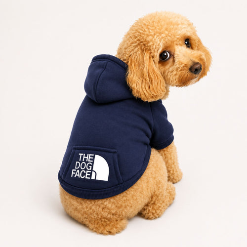 Dog Hoodie Sweater with Hood and Pocket, Soft Pet Clothes for Small Dogs