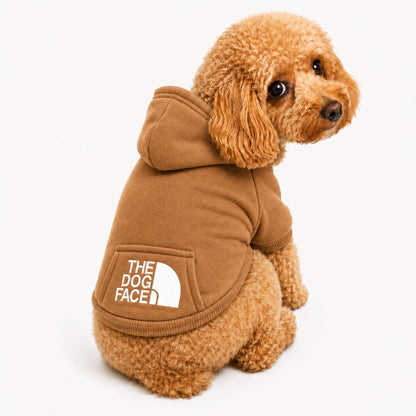Dog Hoodie Sweater with Hood and Pocket, Soft Pet Clothes for Small Dogs