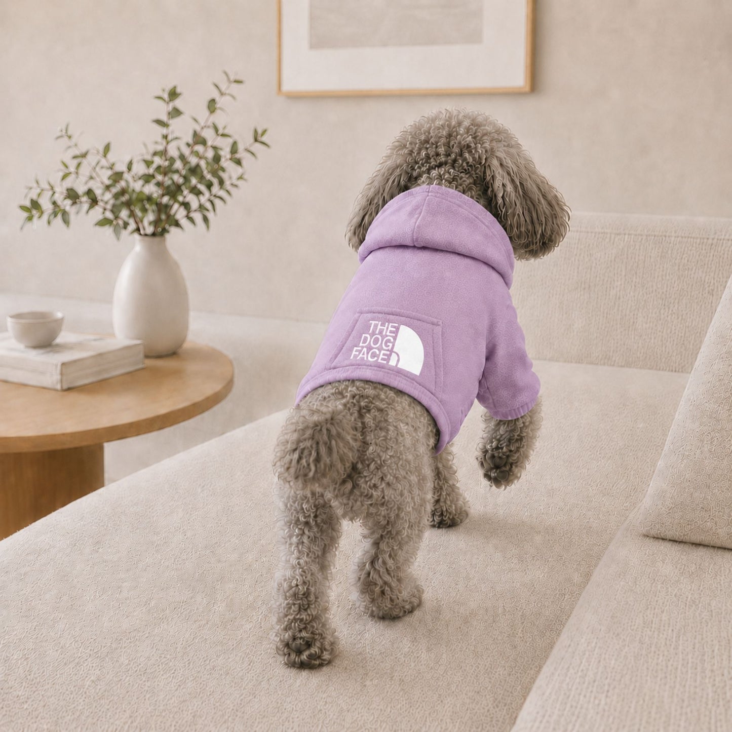 Dog Hoodie Sweater with Hood and Pocket, Soft Pet Clothes for Small Dogs