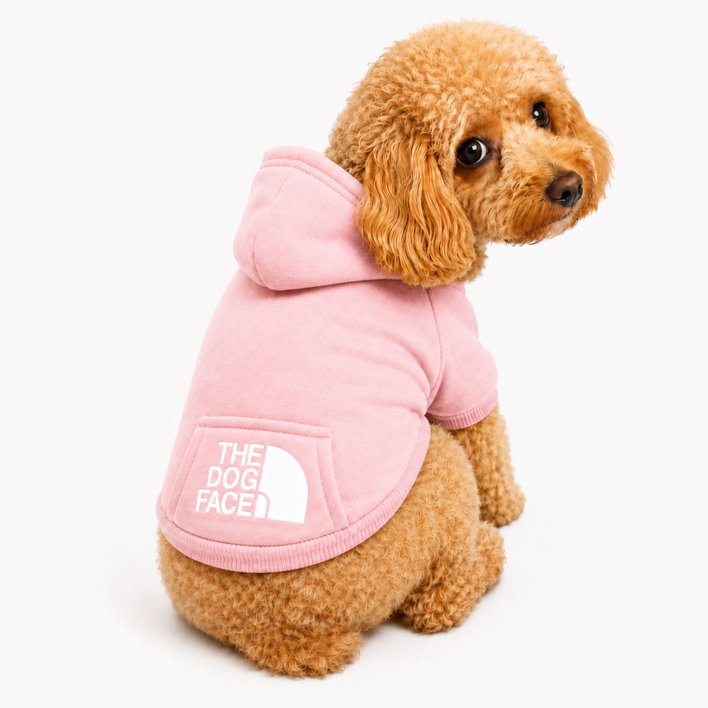 Dog Hoodie Sweater with Hood and Pocket, Soft Pet Clothes for Small Dogs