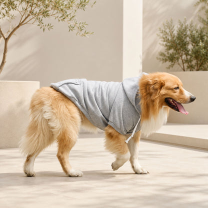 Dog Hoodie with Zippered Back Pocket – Soft Pet Sweatshirt for Small, Medium and Large Dogs