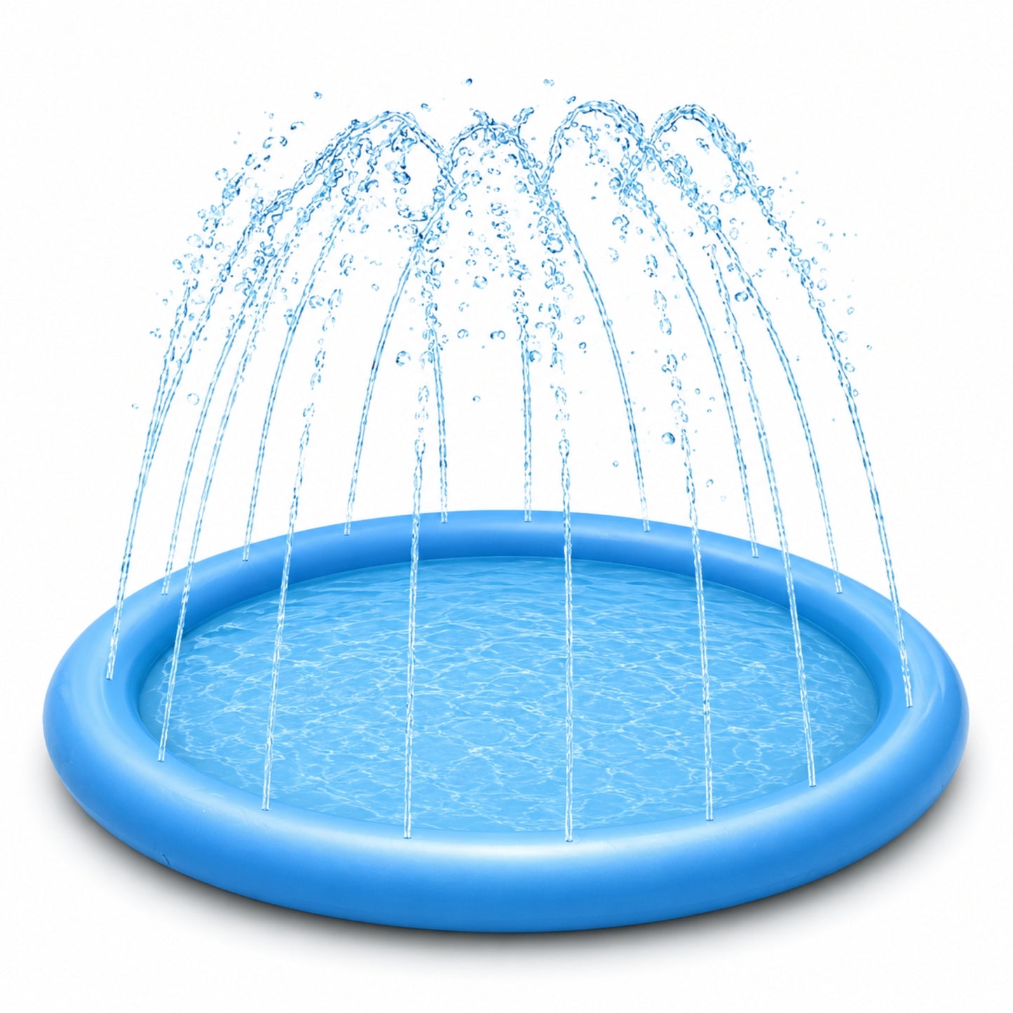 Dog Splash Pad Sprinkler Mat, Inflatable Outdoor Pet Water Play Pool for Summer Cooling