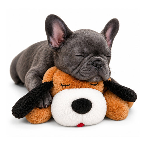 Heartbeat Plush Dog Toy for Puppies & Dogs – Soft Comfort Companion with Simulated Heartbeat for Relaxation & Sleep
