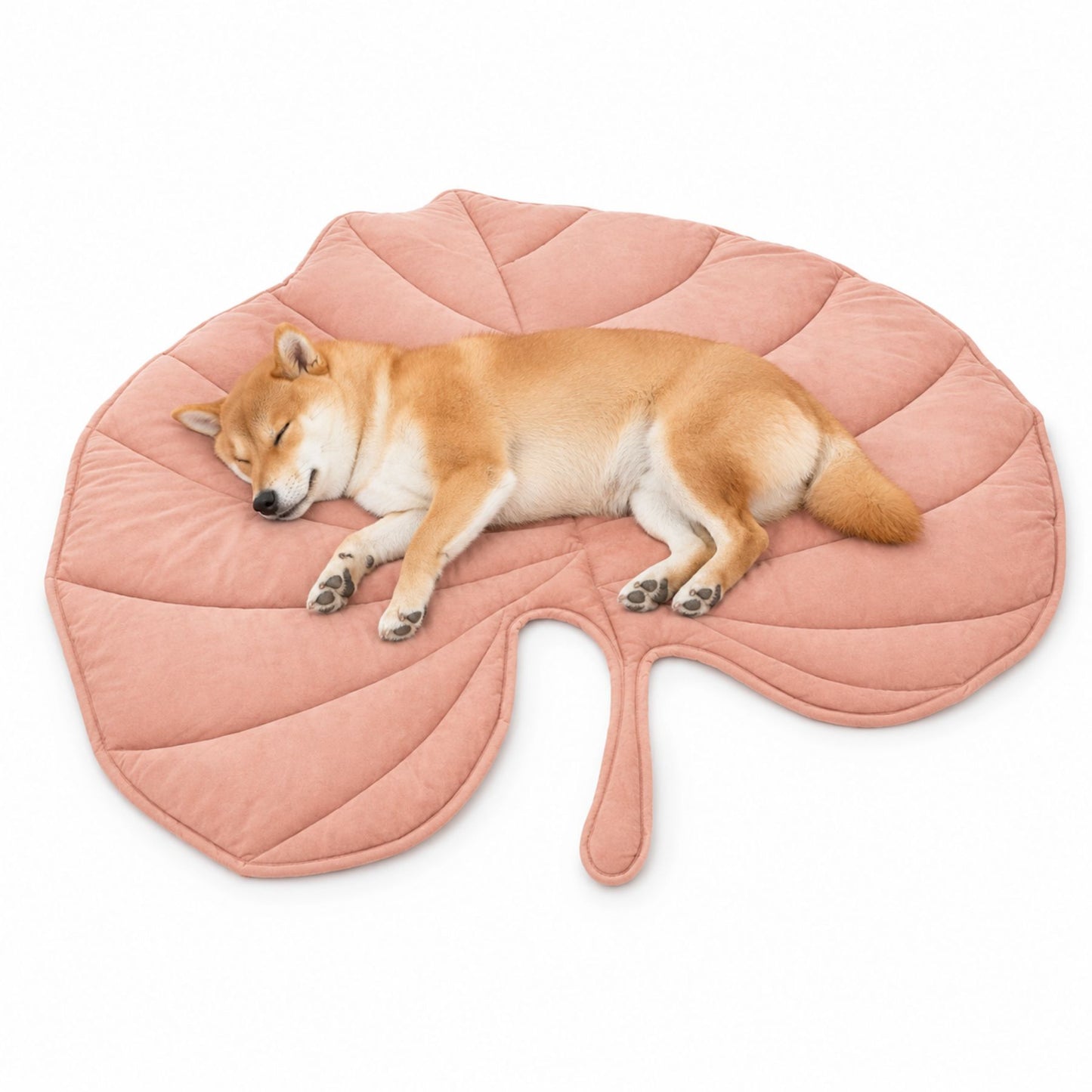 Leaf-Shaped Quilted Pet Mat for Dogs and Cats – Machine-Washable Floor, Bed and Sofa Mat