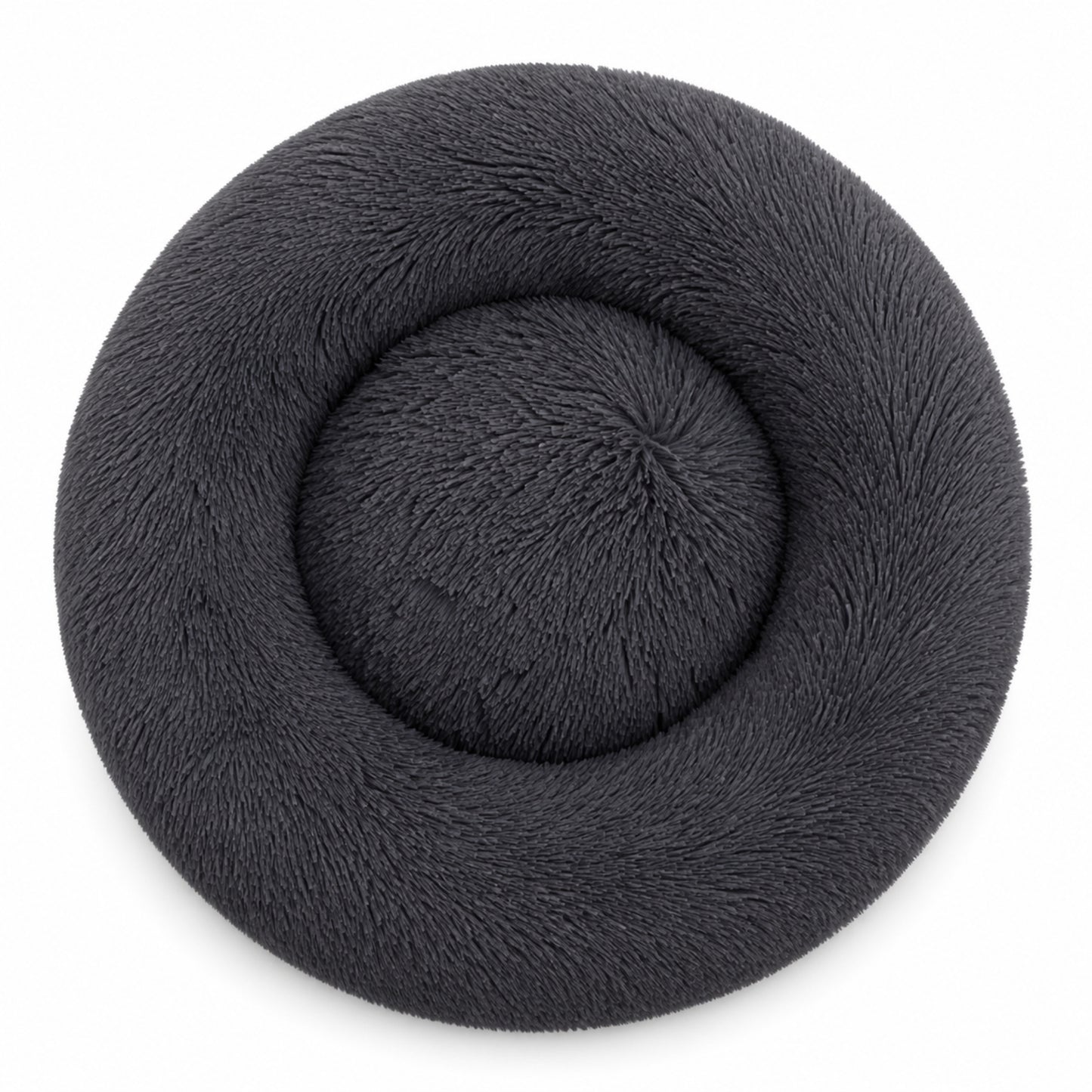 Luxury Calming Donut Dog Bed – Soft Faux Fur Washable Pet Bed for Small, Medium & Large Dogs and Cats