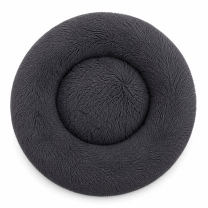 Luxury Calming Donut Dog Bed – Soft Faux Fur Washable Pet Bed for Small, Medium & Large Dogs and Cats