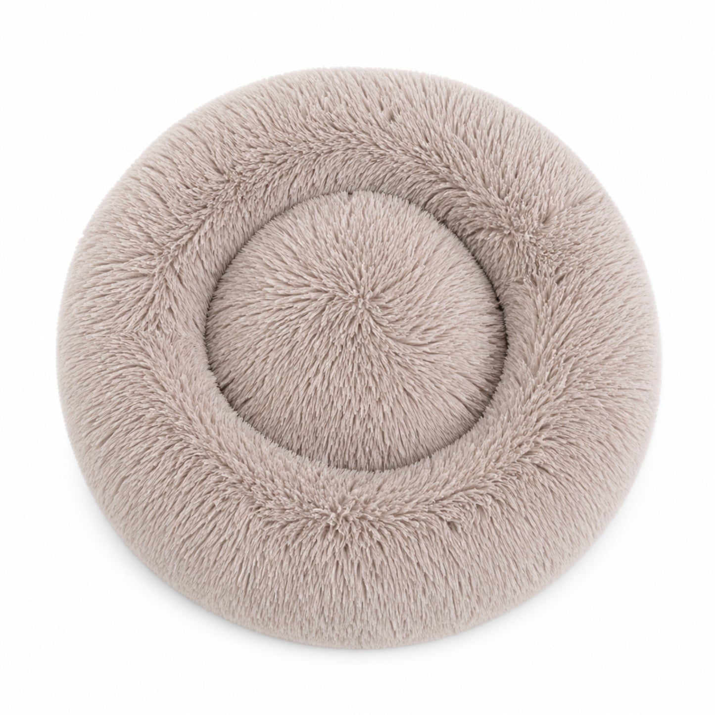 Luxury Calming Donut Dog Bed – Soft Faux Fur Washable Pet Bed for Small, Medium & Large Dogs and Cats
