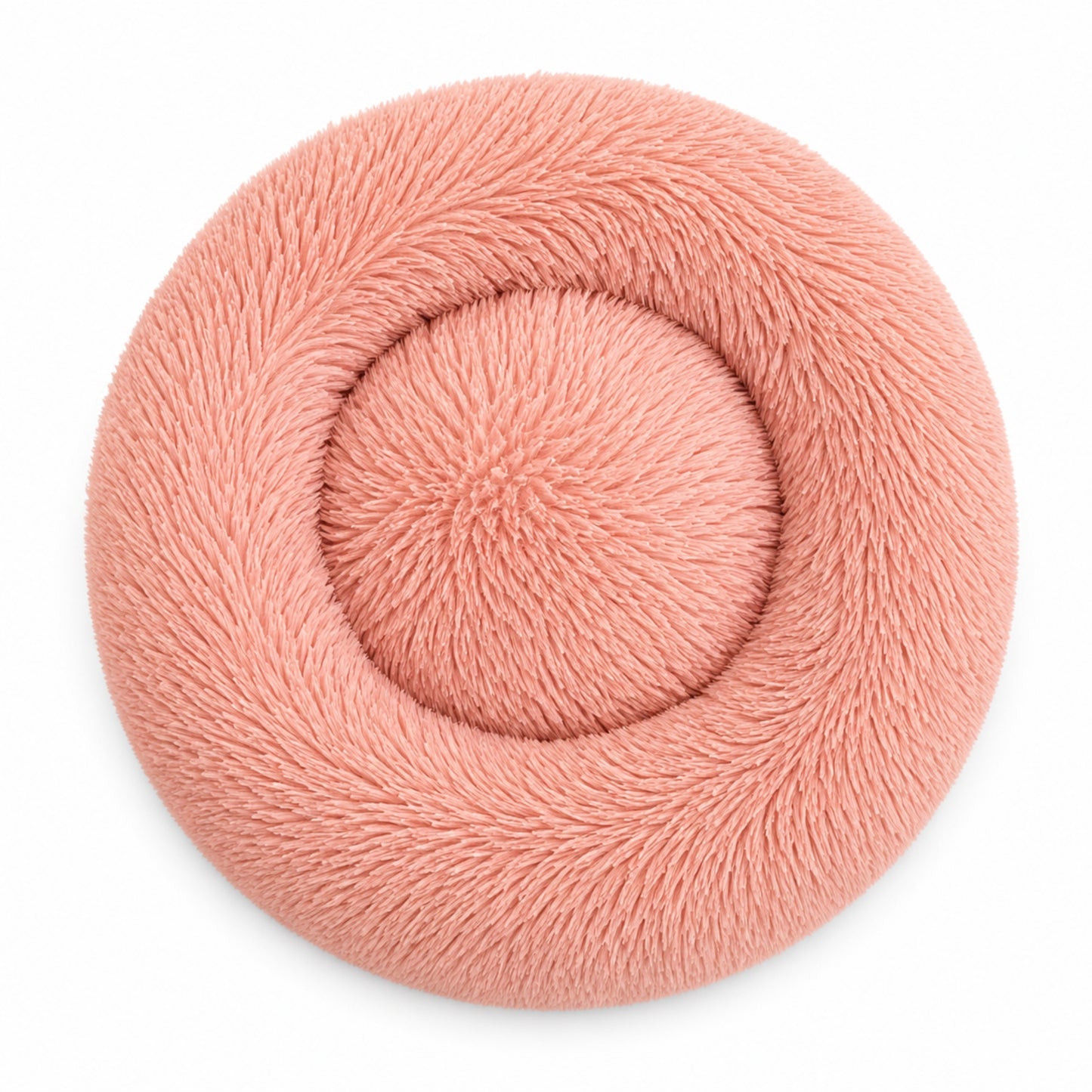 Luxury Calming Donut Dog Bed – Soft Faux Fur Washable Pet Bed for Small, Medium & Large Dogs and Cats