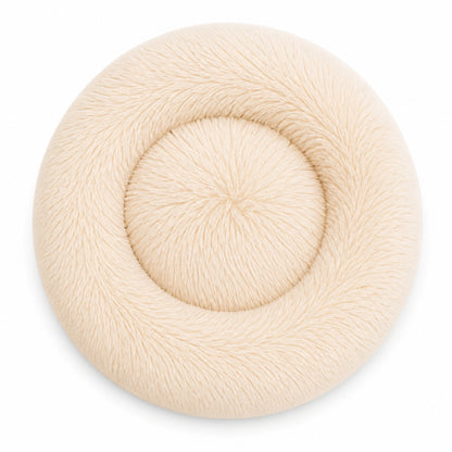 Luxury Calming Donut Dog Bed – Soft Faux Fur Washable Pet Bed for Small, Medium & Large Dogs and Cats