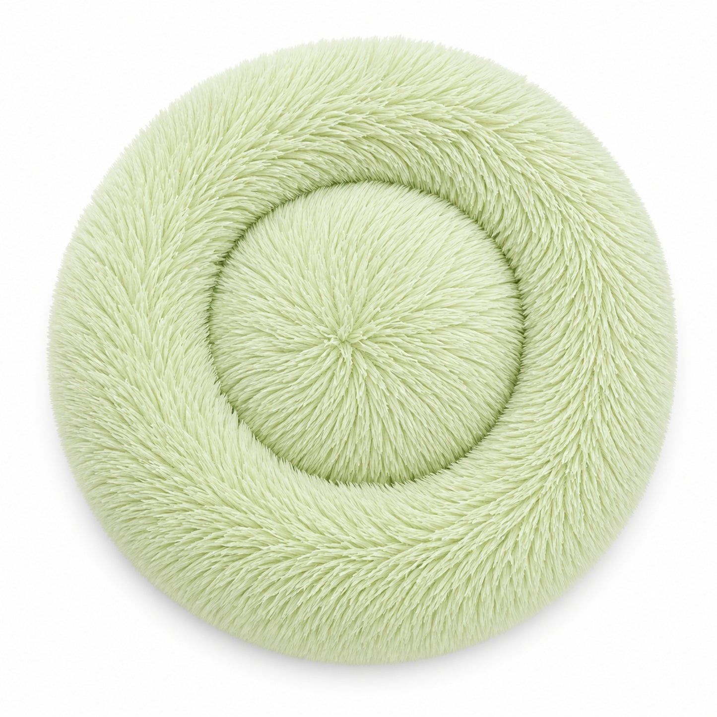 Luxury Calming Donut Dog Bed – Soft Faux Fur Washable Pet Bed for Small, Medium & Large Dogs and Cats
