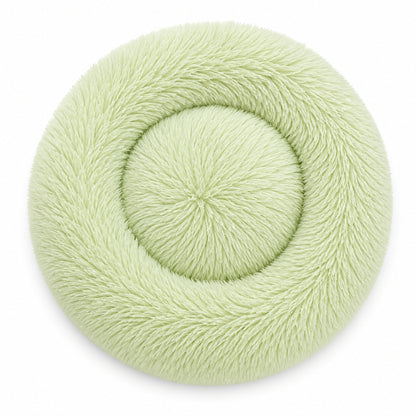 Luxury Calming Donut Dog Bed – Soft Faux Fur Washable Pet Bed for Small, Medium & Large Dogs and Cats
