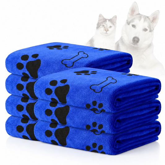 Microfiber Towel for Dogs and Cats, Quick-Drying Absorbent Pet Bath Towel (1 PC)