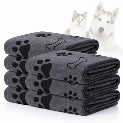 Microfiber Towel for Dogs and Cats, Quick-Drying Absorbent Pet Bath Towel (1 PC)
