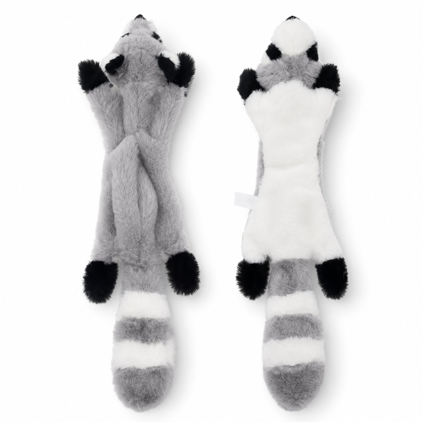 Squeaky Plush Dog Toy with Crinkle Sound and Animal Design No-Stuffing