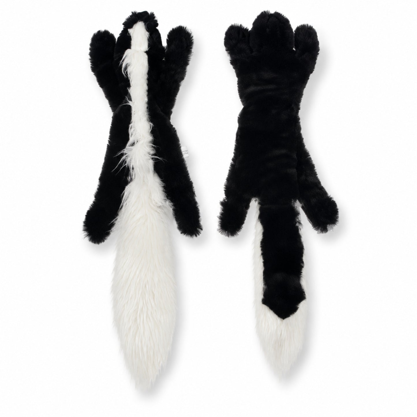 Squeaky Plush Dog Toy with Crinkle Sound and Animal Design No-Stuffing