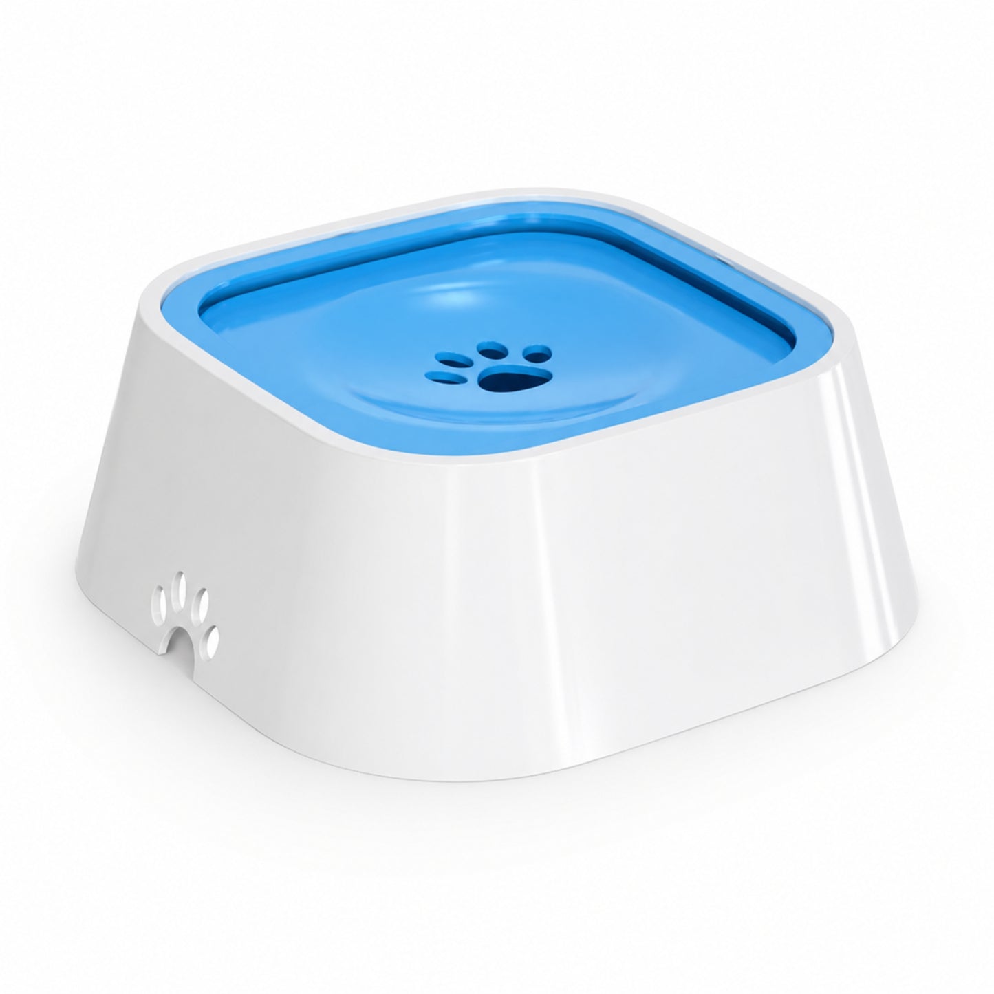 Pet Floating Water Bowl for Dogs & Cats – Anti Spill Slow Drinking Water Dispenser with Filter