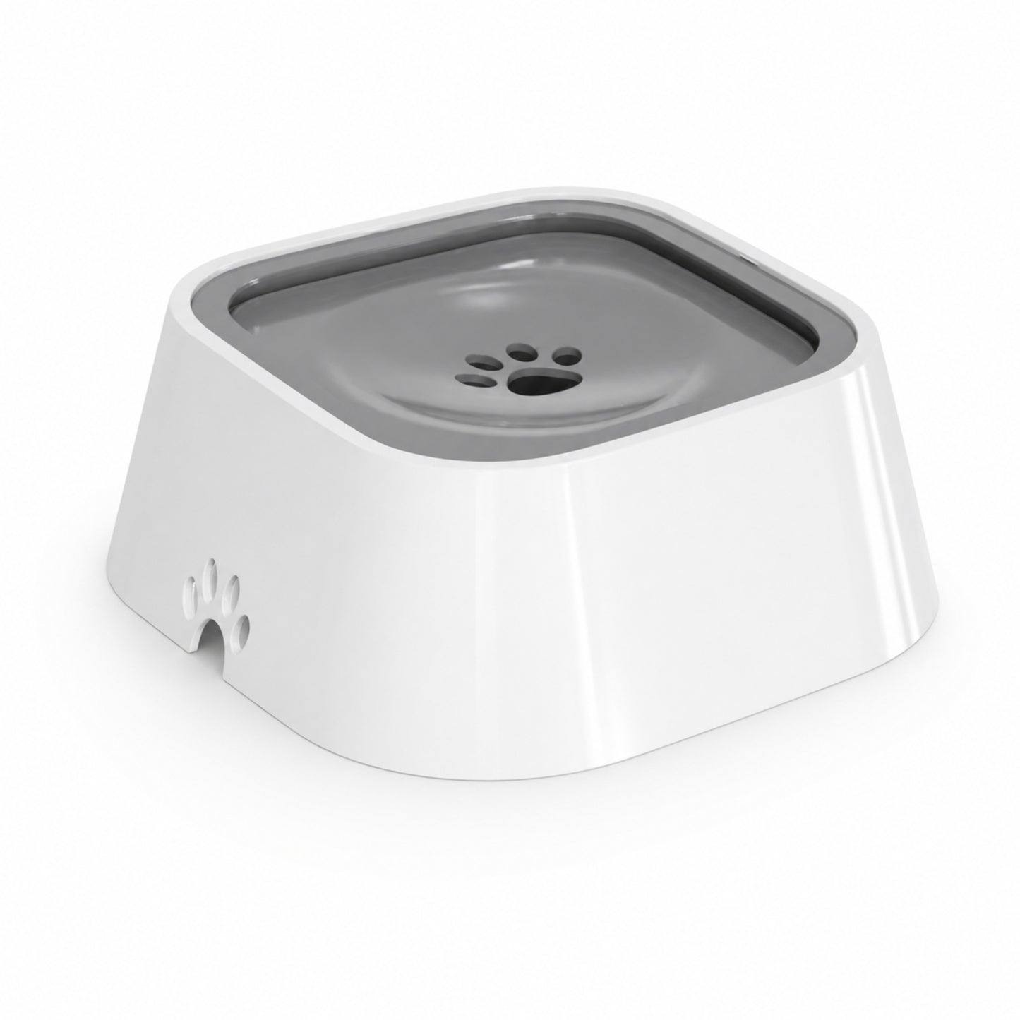 Pet Floating Water Bowl for Dogs & Cats – Anti Spill Slow Drinking Water Dispenser with Filter