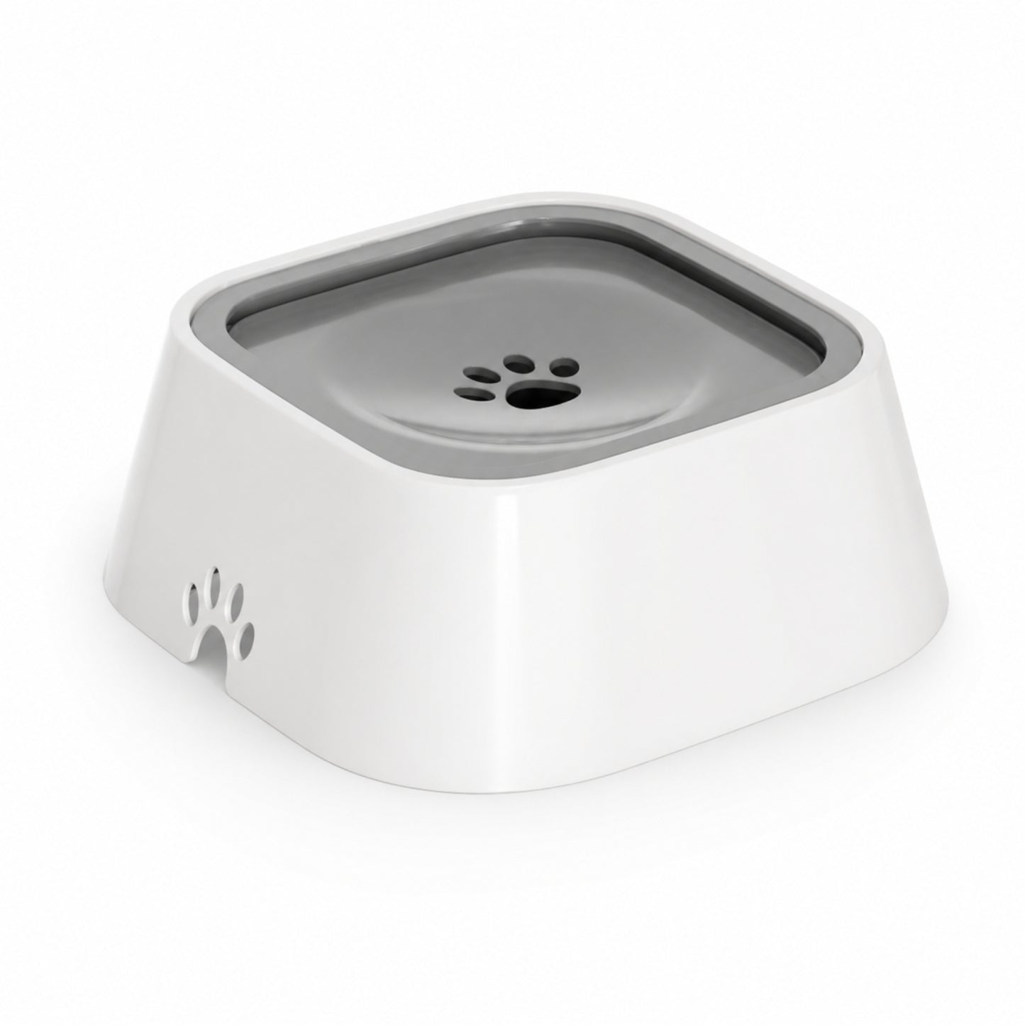 Pet Floating Water Bowl for Dogs & Cats – Anti Spill Slow Drinking Water Dispenser with Filter