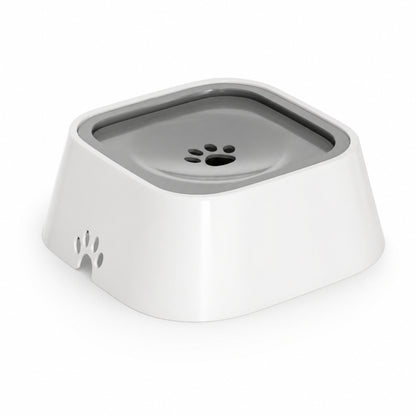 Pet Floating Water Bowl for Dogs & Cats – Anti Spill Slow Drinking Water Dispenser with Filter