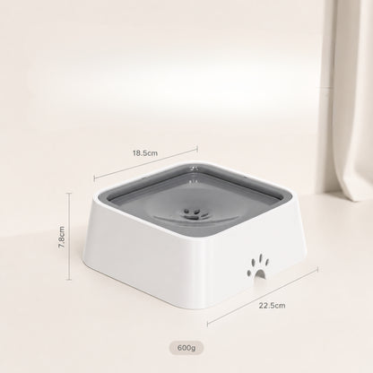 Pet Floating Water Bowl for Dogs & Cats – Anti Spill Slow Drinking Water Dispenser with Filter
