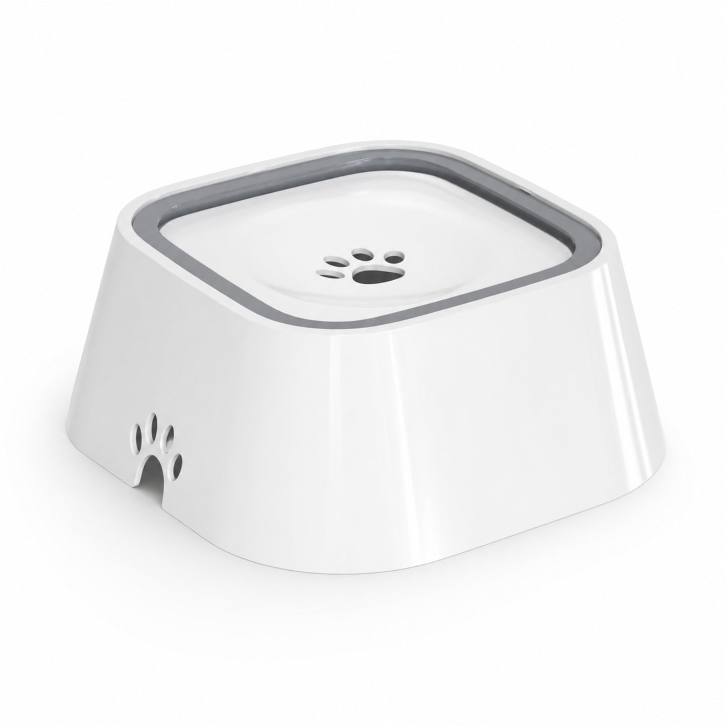 Pet Floating Water Bowl for Dogs & Cats – Anti Spill Slow Drinking Water Dispenser with Filter